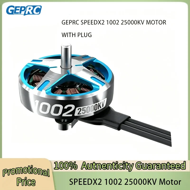 GEPRC SPEEDX2 1002 25000KV Motor Suitable T-Cube18 Drone DIY RC FPV Quadcopter Freestyle 1.6-2 Inch Drones Accessories
GEPRC SPEEDX2 1002 25000KV Motor Suitable T-Cube18 Drone DIY RC FPV Quadcopter Freestyle 1.6-2 Inch Drones Accessories