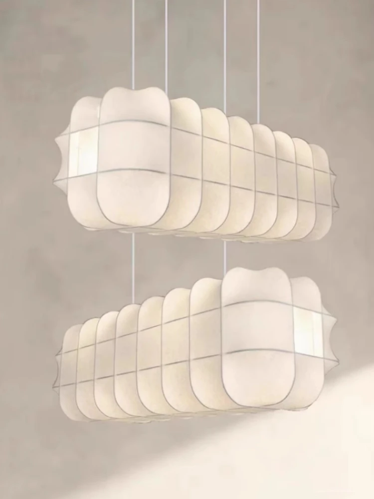 Nordic Silk Pendant Light Japanese Restaurant Ceiling Chandelier Long Bar Island Platform Coffee Shop Irregular Lighting Fixture
Nordic Silk Pendant Light Japanese Restaurant Ceiling Chandelier Long Bar Island Platform Coffee Shop Irregular Lighting Fixture