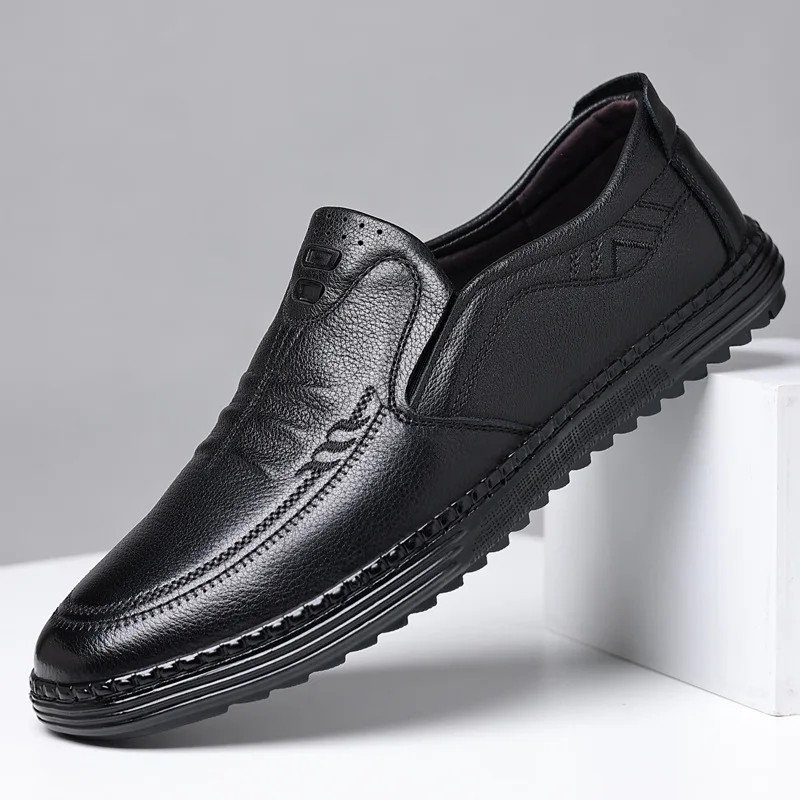2026 Spring Summer New Cow Leather Shoes for Men Solid Color Business Casual Shoes Man Fashion Soft Sole Driving Shoe Male
2026 Spring Summer New Cow Leather Shoes for Men Solid Color Business Casual Shoes Man Fashion Soft Sole Driving Shoe Male