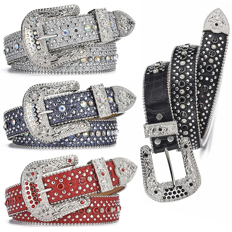 womens luxury fashion rhinestone belts pin buckle soft leather belt punk goth dress brand designer strapon Decorative waistband
womens luxury fashion rhinestone belts pin buckle soft leather belt punk goth dress brand designer strapon Decorative waistband