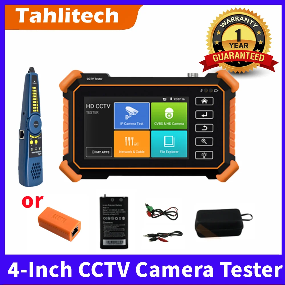 Portable 8K CCTV IPC Tester Monitor 8MP AHD CVI TVI Analog H.265 IP Camera Test WIFI UTP Cable Test
Portable 8K CCTV IPC Tester Monitor 8MP AHD CVI TVI Analog H.265 IP Camera Test WIFI UTP Cable Test