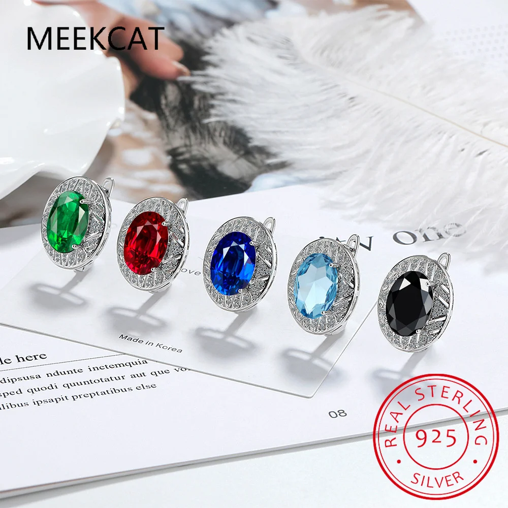 Oval Natural Garnet Topaz Blue Sapphire Emerald 925 Sterling Silver Hoop Earring Huggies for Women Colorful Gemstone Jewelry
Oval Natural Garnet Topaz Blue Sapphire Emerald 925 Sterling Silver Hoop Earring Huggies for Women Colorful Gemstone Jewelry