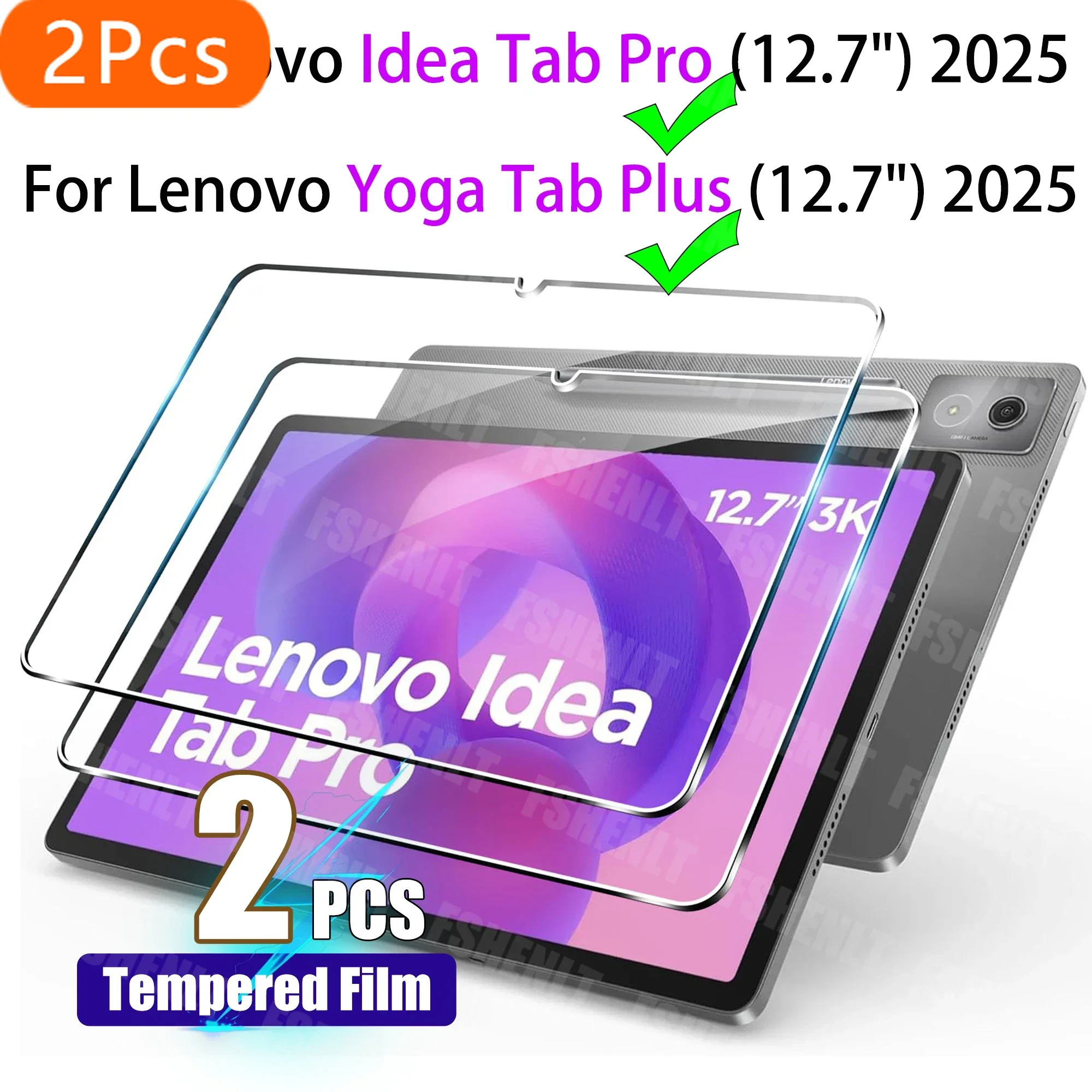 2Pcs Tempered Glass For Lenovo Idea Tab Pro / Yoga Tab Plus (12.7") 2025 Release Screen Protector 9H Protective Film Bubble Free
2Pcs Tempered Glass For Lenovo Idea Tab Pro / Yoga Tab Plus (12.7") 2025 Release Screen Protector 9H Protective Film Bubble Free