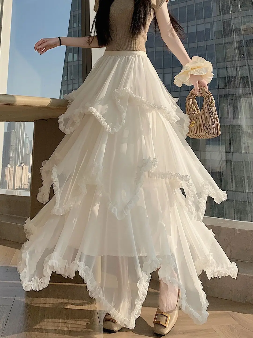 Spring Summer Design Asymmetrical Wooden Mesh A-Line Cake Fairy Half Skirt Skin-friendly Breathable High Waist Elastic W...
Spring Summer Design Asymmetrical Wooden Mesh A-Line Cake Fairy Half Skirt Skin-friendly Breathable High Waist Elastic W...