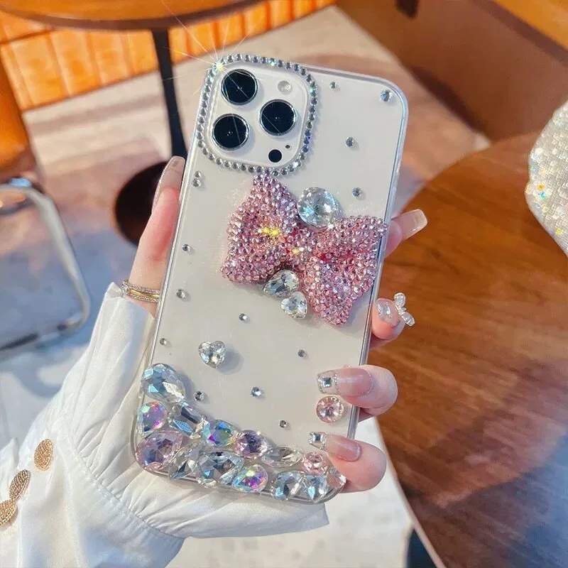 Clear Rhinestone 3D Pink Bow Phone CaseFor Xiaomi Mi 6X 5X A3 A2 A1 Mix 4 Mi CC9 Pro CC9E Civi 5 4 Pro 3 2 Cover
Clear Rhinestone 3D Pink Bow Phone CaseFor Xiaomi Mi 6X 5X A3 A2 A1 Mix 4 Mi CC9 Pro CC9E Civi 5 4 Pro 3 2 Cover