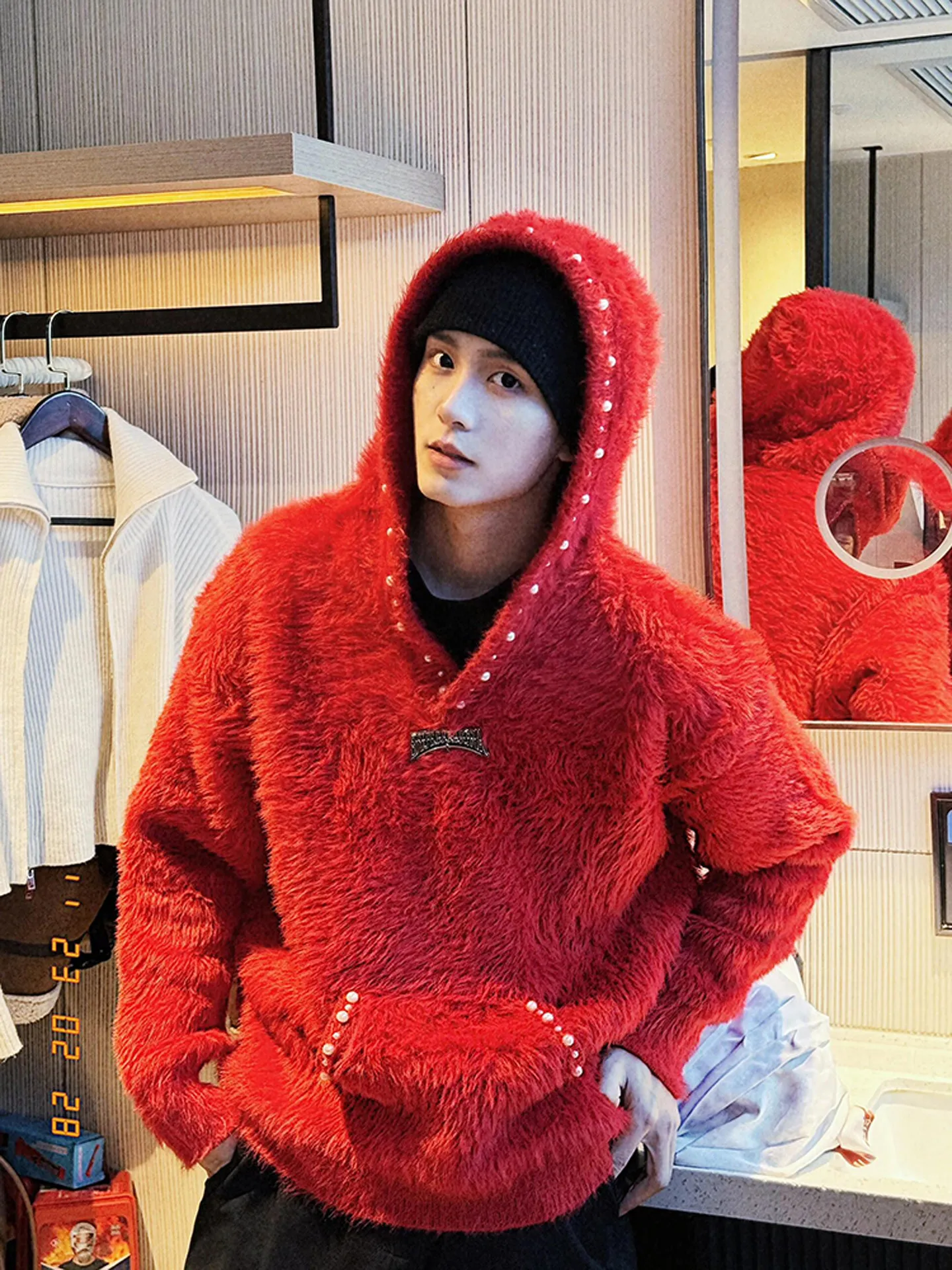 Red Plu Hoodie Men's Winter Cisas Casual Wear Heavyweight New Year Couple's Outerwear Soft Warm Long Sve Sweatirt
Red Plu Hoodie Men's Winter Cisas Casual Wear Heavyweight New Year Couple's Outerwear Soft Warm Long Sve Sweatirt