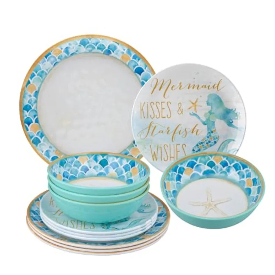 ware 12 Pcs Melamine Dinnerware Sets Outdoor Dishes Set Plates and Bowls Sets Service for 4 Blue
ware 12 Pcs Melamine Dinnerware Sets Outdoor Dishes Set Plates and Bowls Sets Service for 4 Blue