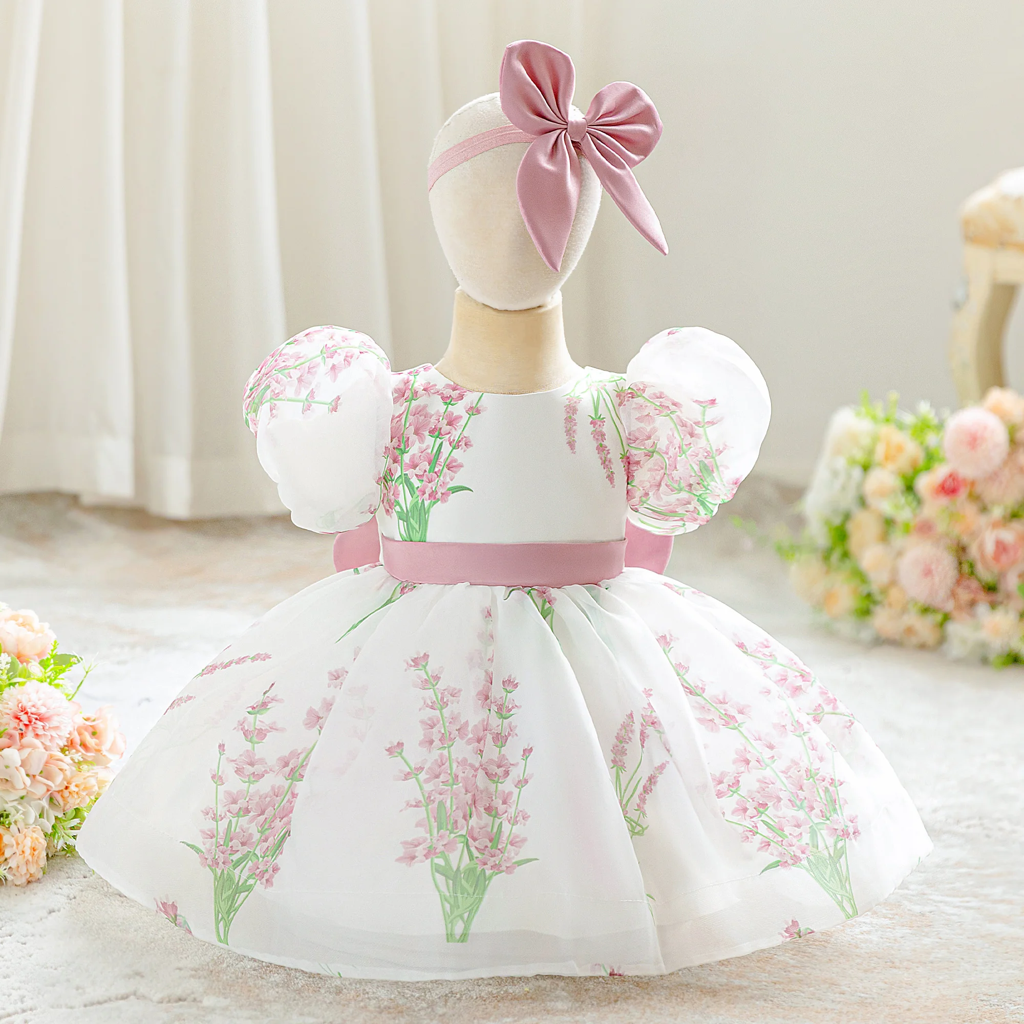 Toddler Party Baby Girls Dress Elegant Flower Print Baptism Bridesmaid 1st Birthday Dress Bow Wedding Prom Costume Kids Clothing
Toddler Party Baby Girls Dress Elegant Flower Print Baptism Bridesmaid 1st Birthday Dress Bow Wedding Prom Costume Kids Clothing