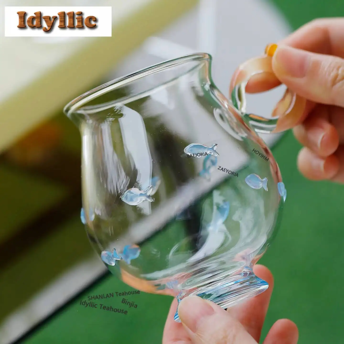 210ml Fish Glass Teacup Elegant Tea Bowl Jug Tea-tasting Personal Cup Jianzhan Master Cups Household Teaset Supplies Decoration
210ml Fish Glass Teacup Elegant Tea Bowl Jug Tea-tasting Personal Cup Jianzhan Master Cups Household Teaset Supplies Decoration