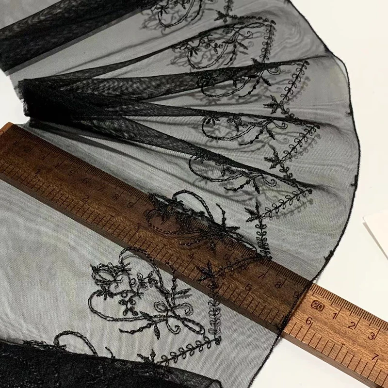 30Yards Black Embroidered Lace Trims For Sewing Clothes Accessories Lingerie Lolita Curtains Girl's Dress DIY
30Yards Black Embroidered Lace Trims For Sewing Clothes Accessories Lingerie Lolita Curtains Girl's Dress DIY