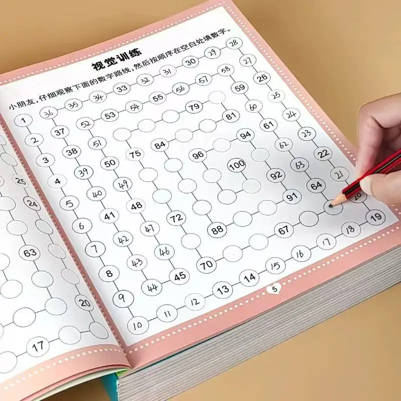 46 Pages Magic Visual Tracking Workbook, Kids Number Maze Activity Book, Focus & Concentration Training Educational Toy
46 Pages Magic Visual Tracking Workbook, Kids Number Maze Activity Book, Focus & Concentration Training Educational Toy