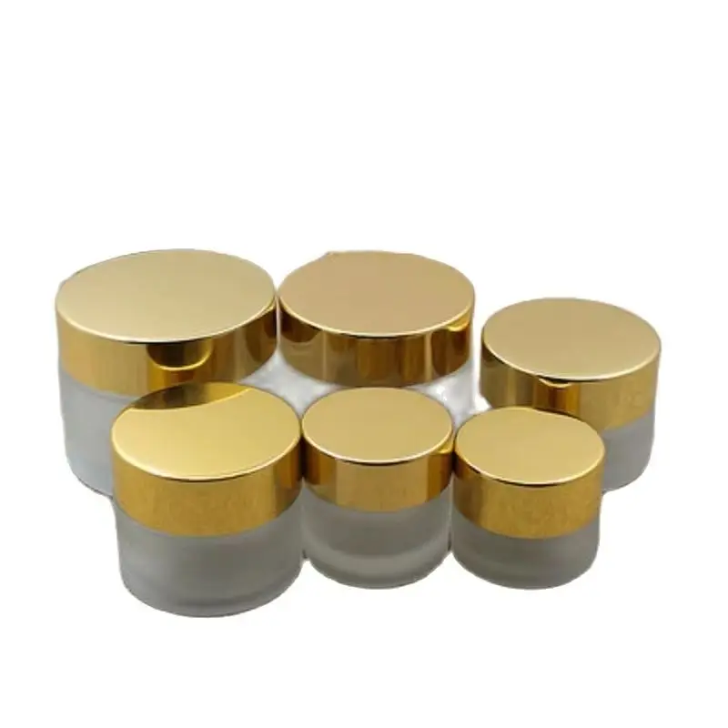 15Pcs Empty Glass Frosted Cream Jar Shiny Gold Screw Lid 5G 10G 15G 20G 30G 50G Portable Refillable Bottle Cosmetic Container
15Pcs Empty Glass Frosted Cream Jar Shiny Gold Screw Lid 5G 10G 15G 20G 30G 50G Portable Refillable Bottle Cosmetic Container