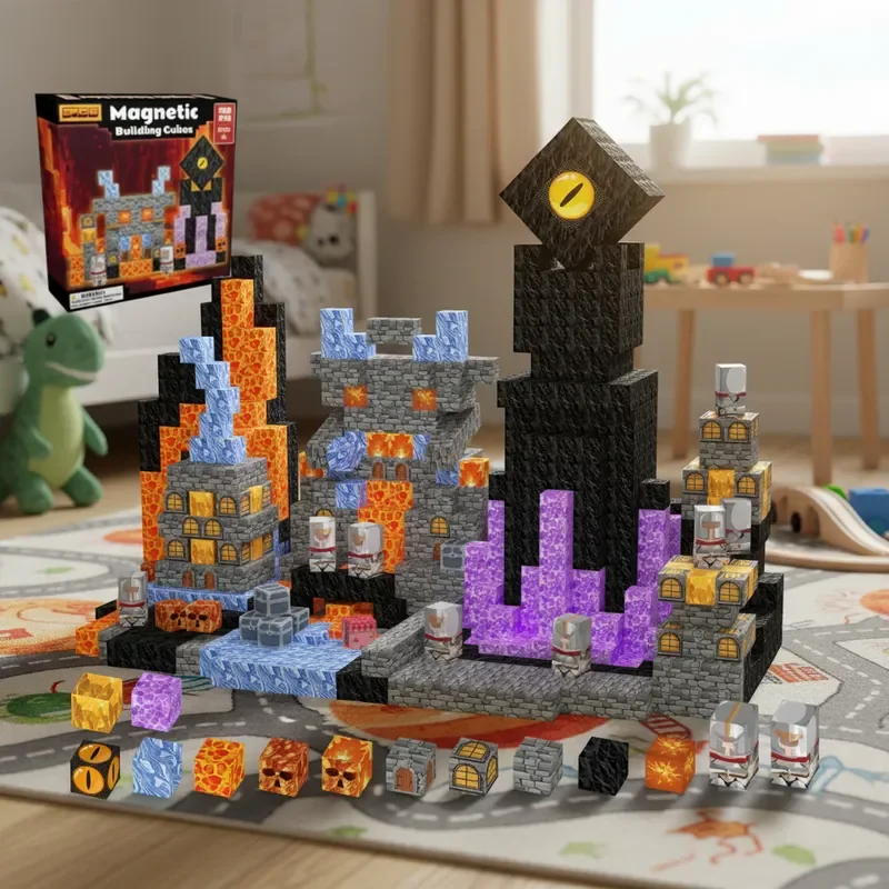 100-200PCS Magnetic Dungeon Lava Building Blocks STEM Educational Toy Creative DIY Assembly Model Kit Gift for Boys Girls
100-200PCS Magnetic Dungeon Lava Building Blocks STEM Educational Toy Creative DIY Assembly Model Kit Gift for Boys Girls