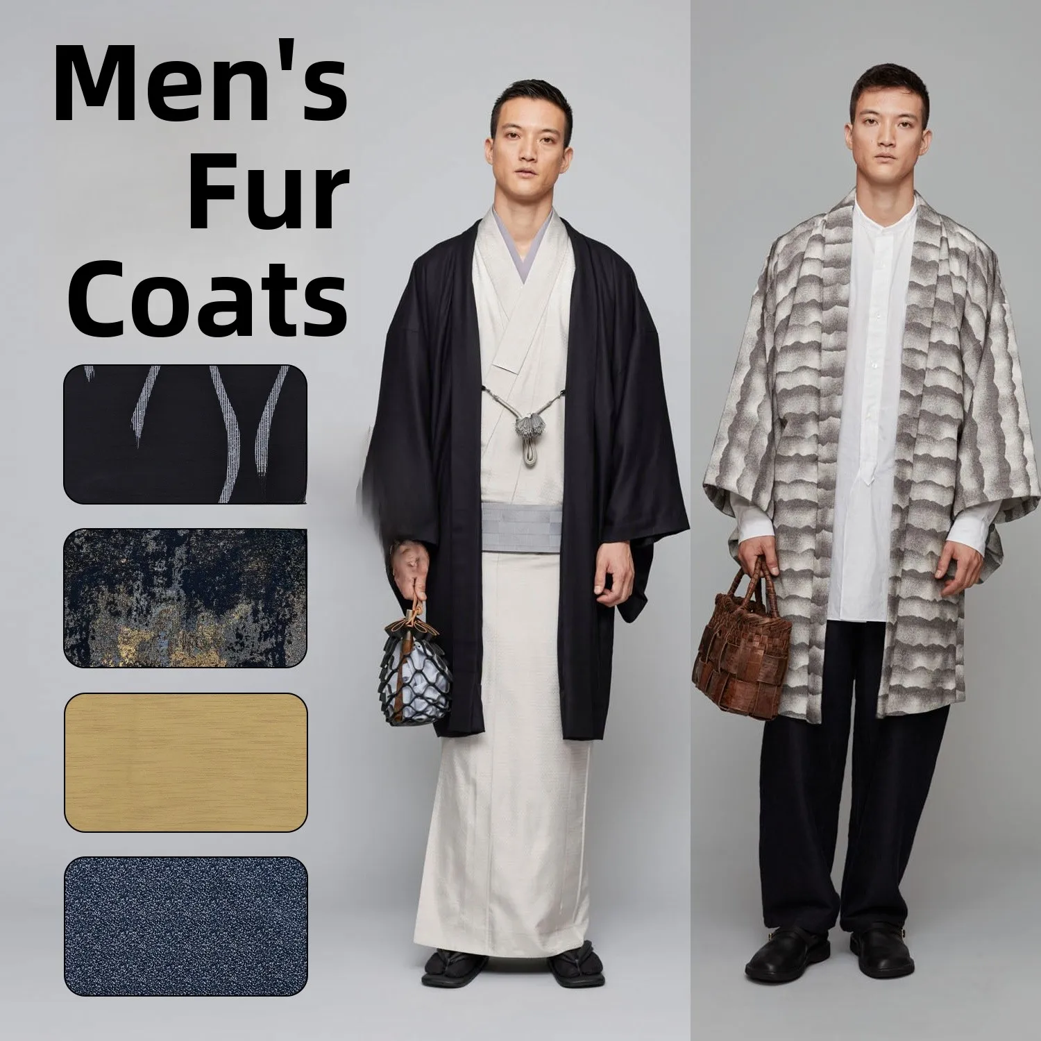 Men's Gannpo Long Jacket Multicolored Traditional Kimono Outerwear Cotton Mid-Length Coat for Formal Occasions
Men's Gannpo Long Jacket Multicolored Traditional Kimono Outerwear Cotton Mid-Length Coat for Formal Occasions