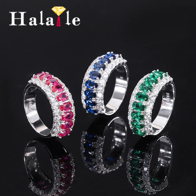 Halaile S925 Sterling Silver Zircon Jewelry High Carbon Diamond Row Ring Retro Style Fine Jewelry Trendy Party Gift for Women
Halaile S925 Sterling Silver Zircon Jewelry High Carbon Diamond Row Ring Retro Style Fine Jewelry Trendy Party Gift for Women