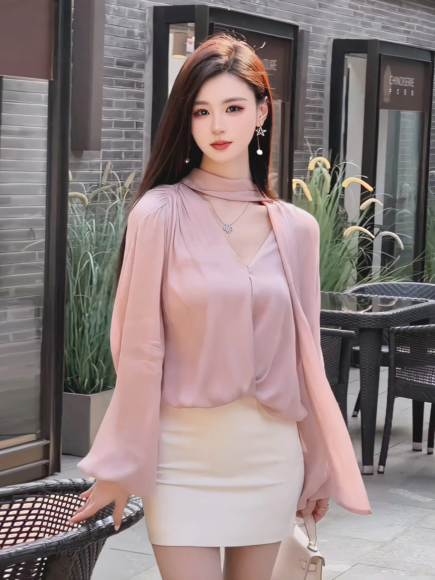 Spring 2026 Women's Pink Shirt Bow Tie Set Short Sleeve Two-Piece Suit Elegant Feelings Fashionable Women's Clothing Set
Spring 2026 Women's Pink Shirt Bow Tie Set Short Sleeve Two-Piece Suit Elegant Feelings Fashionable Women's Clothing Set