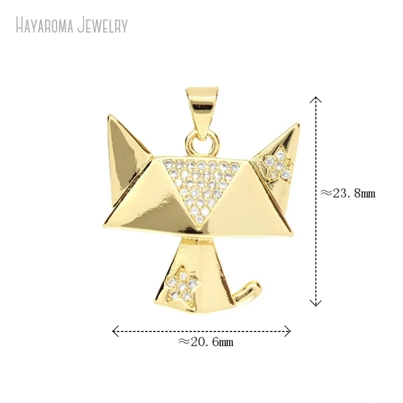 5Pcs Metal Cubic Zirconia Gold Color Jewelry Wholesale Copper Animals Fox Paper Folding Pendant Charms PM53402
5Pcs Metal Cubic Zirconia Gold Color Jewelry Wholesale Copper Animals Fox Paper Folding Pendant Charms PM53402
