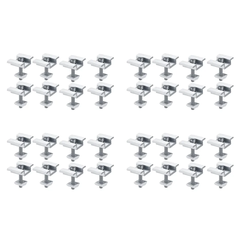 ABUF-32Pack Монтажные кронштейны для солнечных панелей, концевые зажимы для солнечных панелей, центральные зажимы, для солнечного модуля фотоэлектрической солнечной панели 30 мм
ABUF-32Pack Монтажные кронштейны для солнечных панелей, концевые зажимы для солнечных панелей, центральные зажимы, для солнечного модуля фотоэлектрической солнечной панели 30 мм