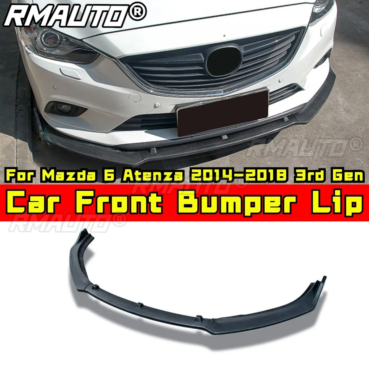 Car Front Bumper Lip Splitter Diffuser Spoiler Bumper Guard Body Kit For Mazda 6 Atenza 2014-2018 3rd Gen Car Accessories
Car Front Bumper Lip Splitter Diffuser Spoiler Bumper Guard Body Kit For Mazda 6 Atenza 2014-2018 3rd Gen Car Accessories