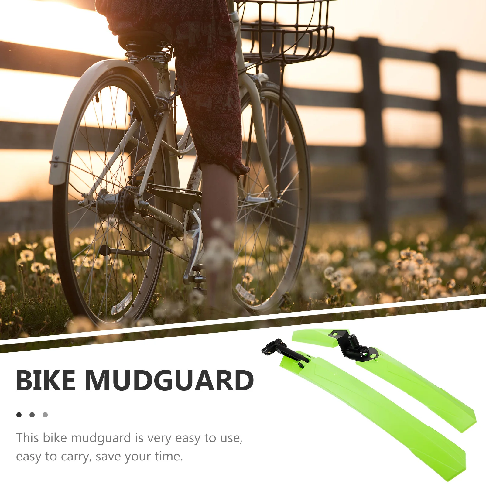 1 set 1 Set Sturdy Mountain Mudguard Front Rear Wheel Splashing-Proof Detachable Wear-Resistant Outdoor Cycling Mud Guard Tire
1 set 1 Set Sturdy Mountain Mudguard Front Rear Wheel Splashing-Proof Detachable Wear-Resistant Outdoor Cycling Mud Guard Tire