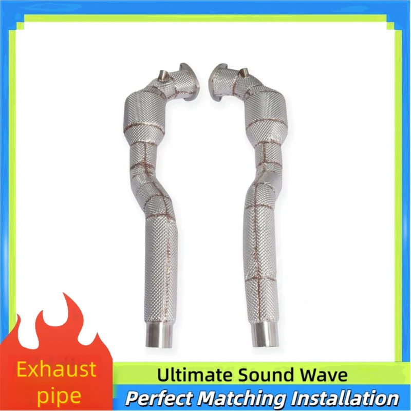 High Flow SS304 Heat Shield Downpipe Exhaust Header for Maserati GranTurismo GT 4.2 4.7 V8 F1 Transmission OEM/ODM Exhaust Pipes
High Flow SS304 Heat Shield Downpipe Exhaust Header for Maserati GranTurismo GT 4.2 4.7 V8 F1 Transmission OEM/ODM Exhaust Pipes