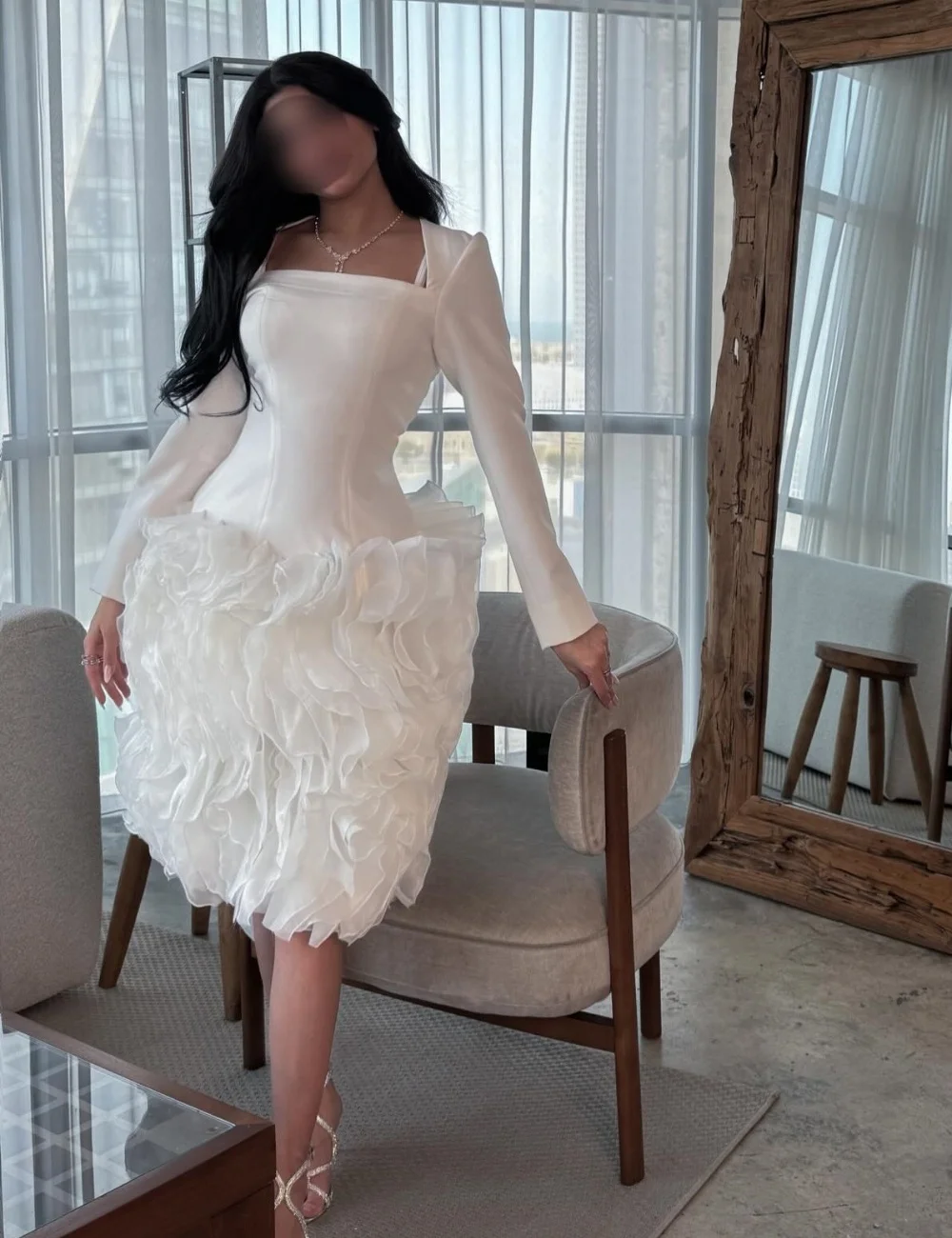Customized White Pleat Ruched Draped A-line Square Neck Knee Length Dresses Evening Dresses For Birthday Party Sizes Available
Customized White Pleat Ruched Draped A-line Square Neck Knee Length Dresses Evening Dresses For Birthday Party Sizes Available