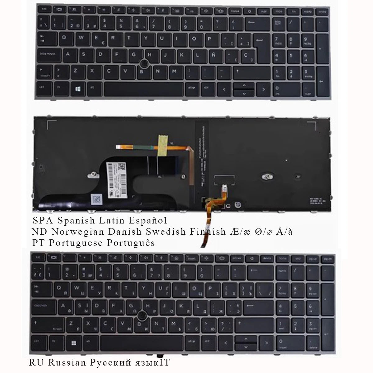 Новая скандинавская португальская корейская латинская испанская русская клавиатура для HP ZBOOK fury 15,6 '15 G7, Fury 15 G8, серая рамка, черная подсветка 
Новая скандинавская португальская корейская латинская испанская русская клавиатура для HP ZBOOK fury 15,6 '15 G7, Fury 15 G8, серая рамка, черная подсветка