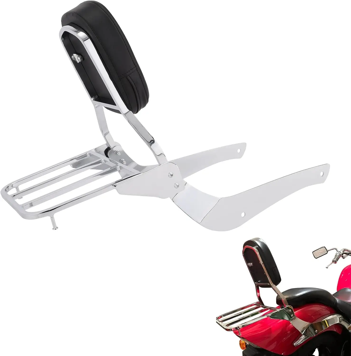 Detachable Sissy Bar Backrest Luggage Rack Fits For Suzuki Intruder Volusia VL800 2001-2011 Boulevard C50 2005-2011
Detachable Sissy Bar Backrest Luggage Rack Fits For Suzuki Intruder Volusia VL800 2001-2011 Boulevard C50 2005-2011