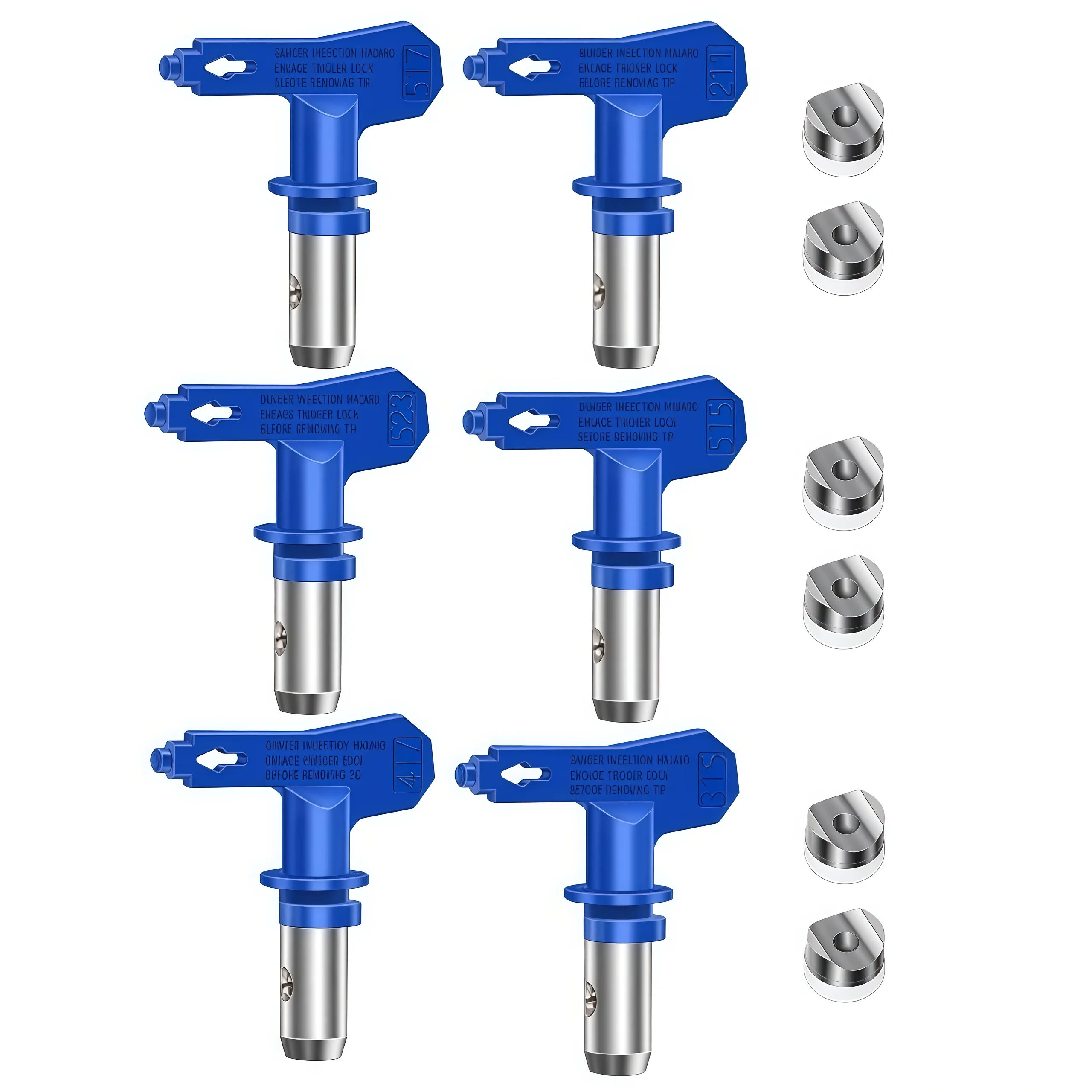 6Pcs Reversible Airless Paint Sprayer Tips with Seals, Universal Spray Nozzle Kit for Paint Spray Guns, Painting Accessory
6Pcs Reversible Airless Paint Sprayer Tips with Seals, Universal Spray Nozzle Kit for Paint Spray Guns, Painting Accessory