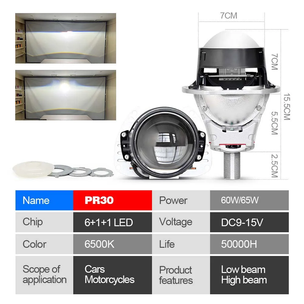 Профессиональный 2,5-дюймовый комплект объективов для проектора Bi LED, модернизация фар для автомобиля H4 H7 H11 9005 9006 65W 6500K TIR с двойной призмой
Профессиональный 2,5-дюймовый комплект объективов для проектора Bi LED, модернизация фар для автомобиля H4 H7 H11 9005 9006 65W 6500K TIR с двойной призмой