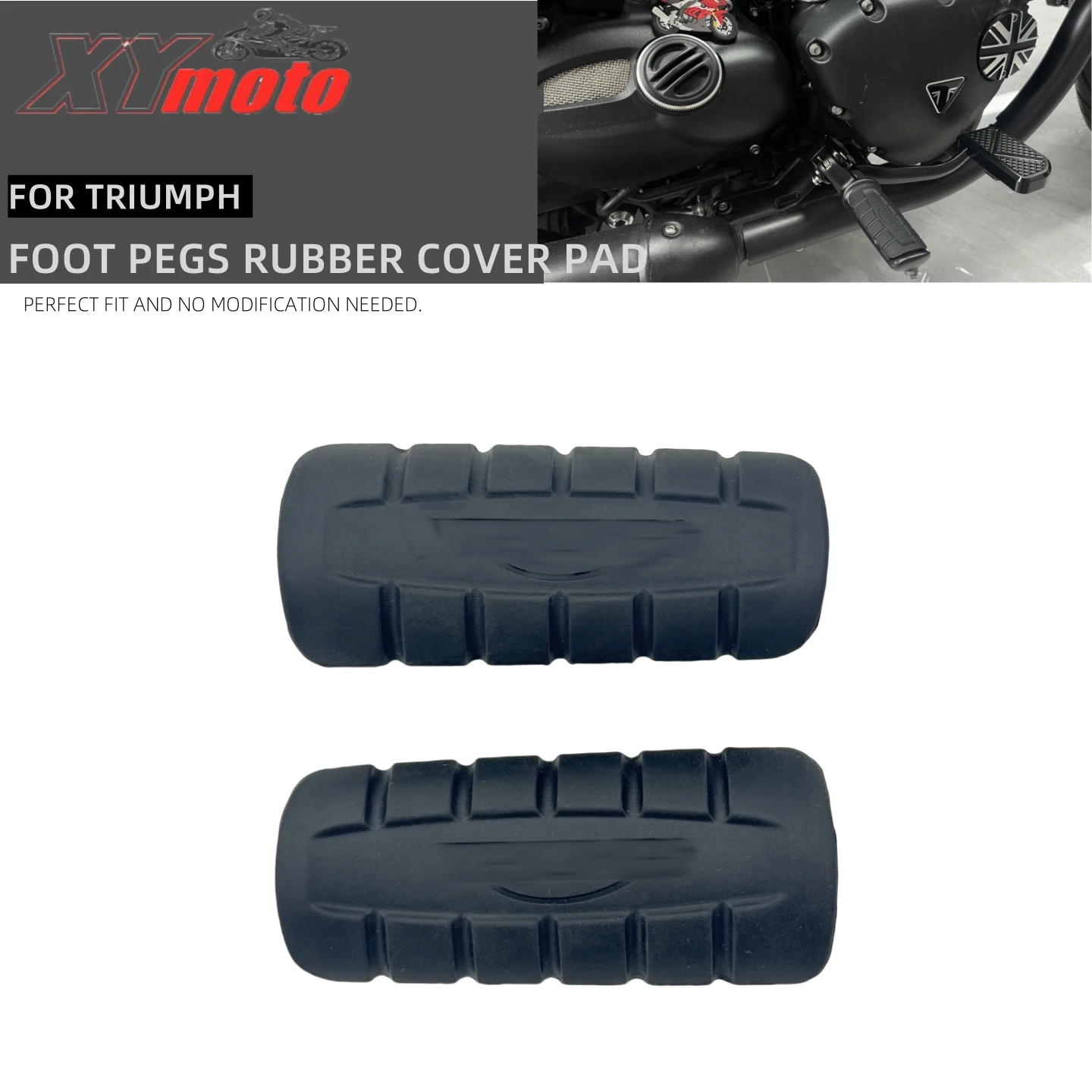 Foot Pegs Motorcycle Footrest Rubber Pedal Pads Black Pad Cover For Triumph Bonneville Bobber T120 T100 Speed 400 Street twin
Foot Pegs Motorcycle Footrest Rubber Pedal Pads Black Pad Cover For Triumph Bonneville Bobber T120 T100 Speed 400 Street twin