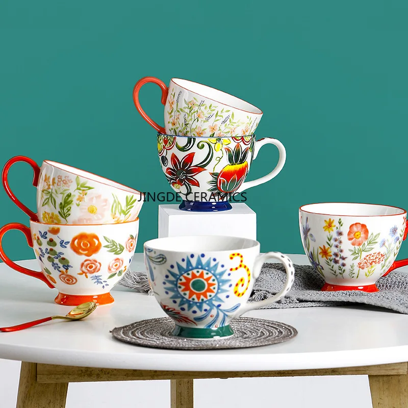 1 шт., американская керамическая чашка с ручной росписью, цветная кружка под глазурью, чашка для завтрака с молоком/кофе, кухонная посуда для питья
1 шт., американская керамическая чашка с ручной росписью, цветная кружка под глазурью, чашка для завтрака с молоком/кофе, кухонная посуда для питья