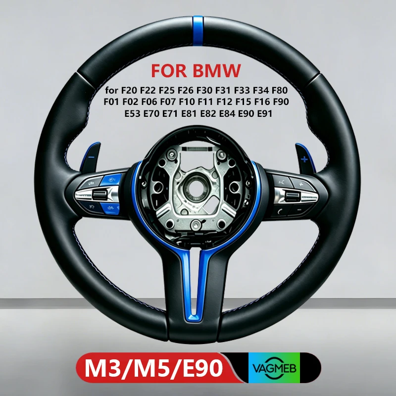Blue M Sports Steering Wheel for Leather BMW E90 E53 E70 E71 E82 E88 F02 F06 F07 F10 F20 F22 F25 F30 F33 F35 F36 F80 M3 F90 M5
Blue M Sports Steering Wheel for Leather BMW E90 E53 E70 E71 E82 E88 F02 F06 F07 F10 F20 F22 F25 F30 F33 F35 F36 F80 M3 F90 M5