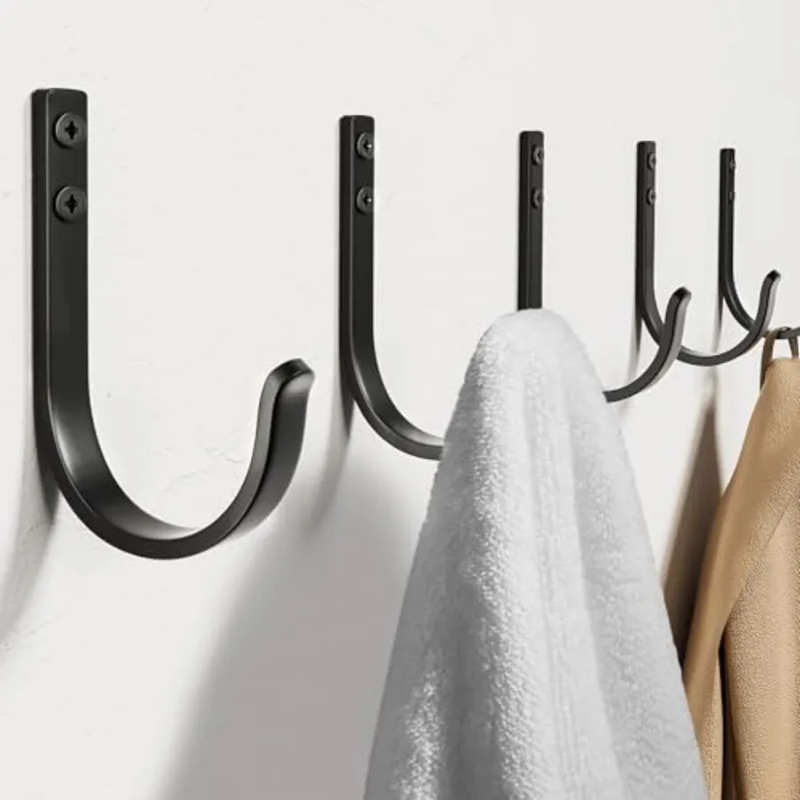 Wall Hooks for Hanging Towel/Coat - 22LB Screw in Metal Hanger Wall Mount, for Outdoor, Closet, Door, Bathrooms, for Backpack,
Wall Hooks for Hanging Towel/Coat - 22LB Screw in Metal Hanger Wall Mount, for Outdoor, Closet, Door, Bathrooms, for Backpack,