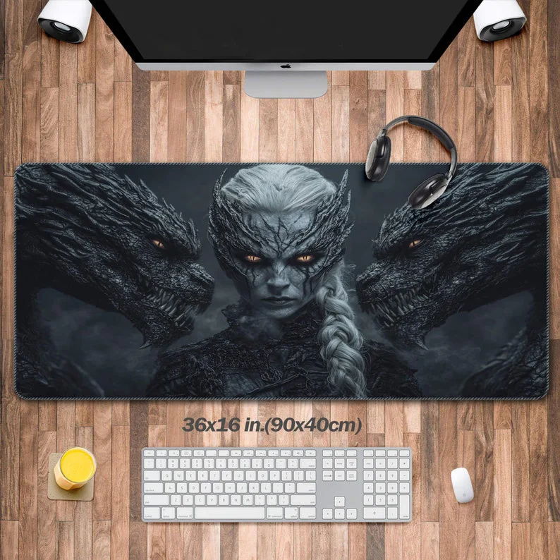 Long Rage Black Dragon Desk Mat,XXL Mouse Pad, Dragon Desk Pad, Computer Keyboard Pad, Suitable for The Perfect Gift for Friends
Long Rage Black Dragon Desk Mat,XXL Mouse Pad, Dragon Desk Pad, Computer Keyboard Pad, Suitable for The Perfect Gift for Friends