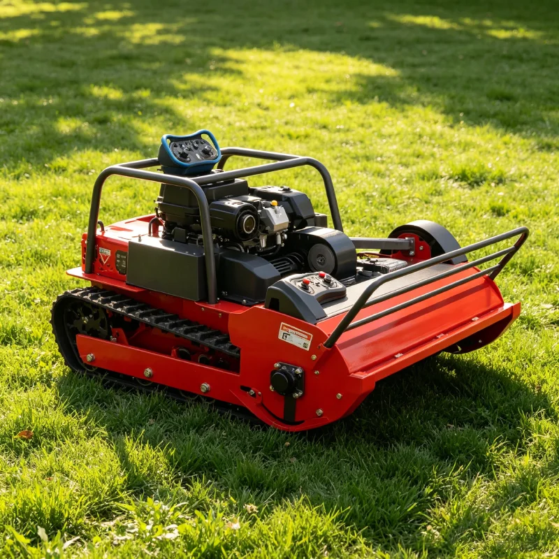 Customized tracked remote-controlled lawn mower, lightweight and easy to operate, grass cutting equipment
Customized tracked remote-controlled lawn mower, lightweight and easy to operate, grass cutting equipment
