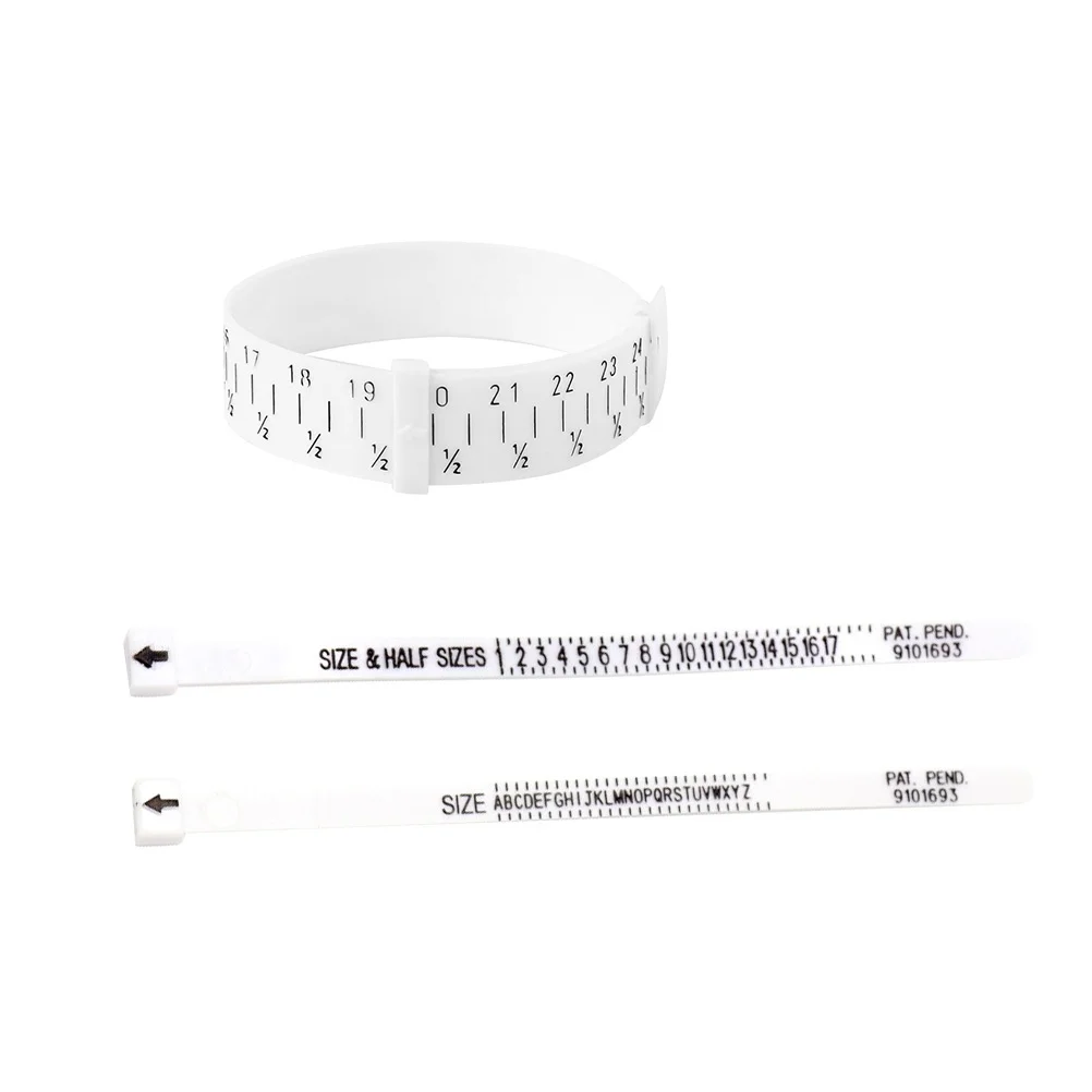 3pc Measuring Ruler Set Ring Size Gauge Sizer Circle Unisex Bracelet Plastic Lightweight Portable Jewelry Accessories
3pc Measuring Ruler Set Ring Size Gauge Sizer Circle Unisex Bracelet Plastic Lightweight Portable Jewelry Accessories