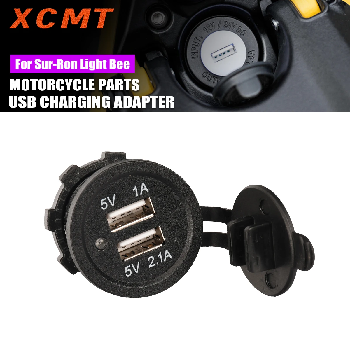 Motorcycle 12V 5V 1A 2.1A Multi Functional Charging USB Adapter For Sur-Ron Sur Ron Surron Light Bee S & Light Bee X
Motorcycle 12V 5V 1A 2.1A Multi Functional Charging USB Adapter For Sur-Ron Sur Ron Surron Light Bee S & Light Bee X