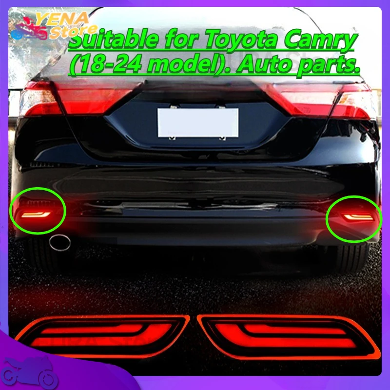 Car LED rear brake tail light bumper reflector warning light. Suitable for Toyota Camry (18-24 model). Auto parts.
Car LED rear brake tail light bumper reflector warning light. Suitable for Toyota Camry (18-24 model). Auto parts.