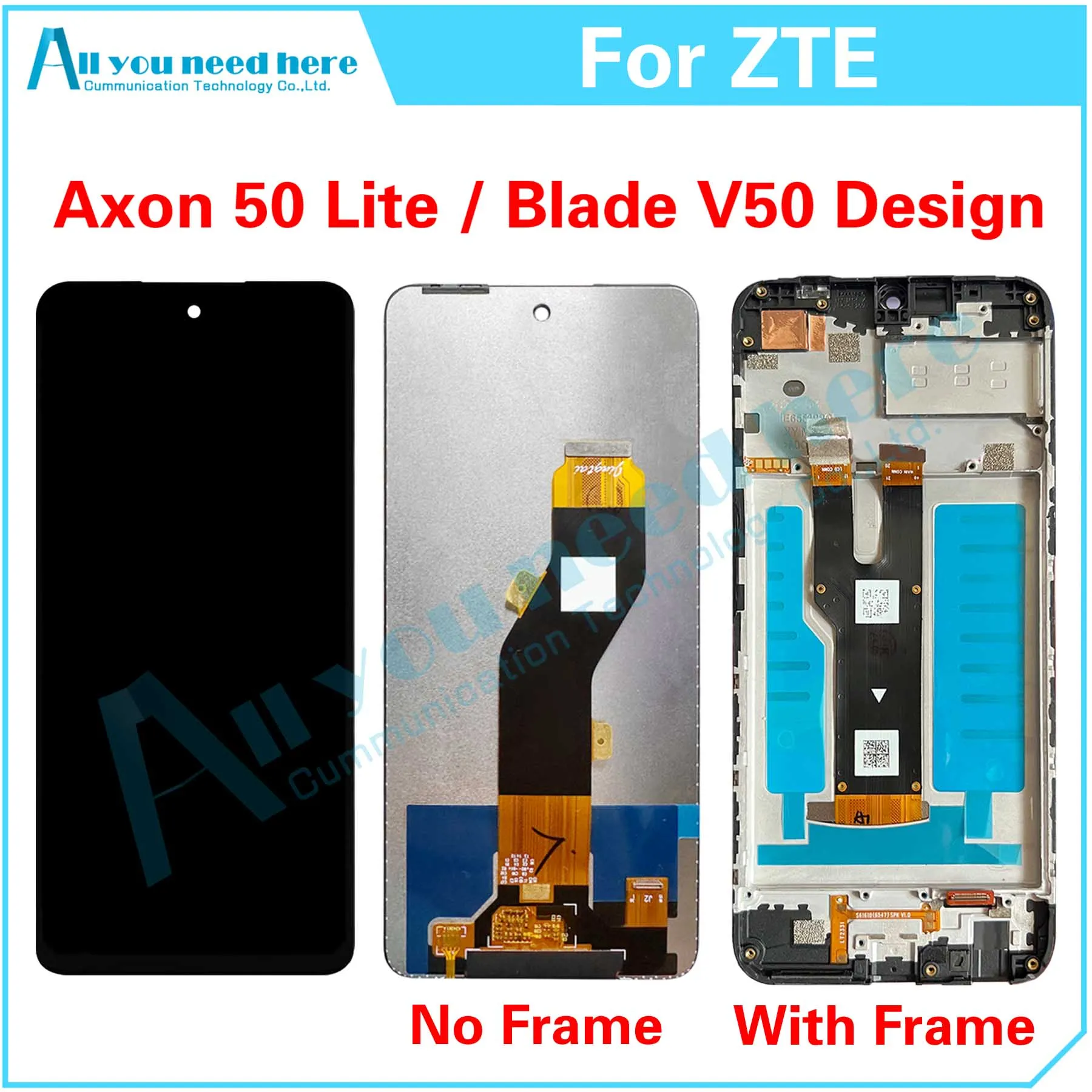 100% Test For ZTE Axon 50 Lite / Blade V50 Design LCD Display Touch Screen Digitizer Assembly For 50Lite V50Design Repair Parts
100% Test For ZTE Axon 50 Lite / Blade V50 Design LCD Display Touch Screen Digitizer Assembly For 50Lite V50Design Repair Parts