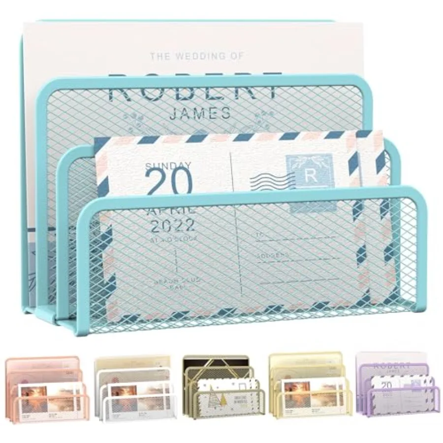for Desk, Mesh Metal Mail Holder Countertop with 3-Slot, Letter Sorter File Holder, Office Envelope Organizer for Mails
for Desk, Mesh Metal Mail Holder Countertop with 3-Slot, Letter Sorter File Holder, Office Envelope Organizer for Mails