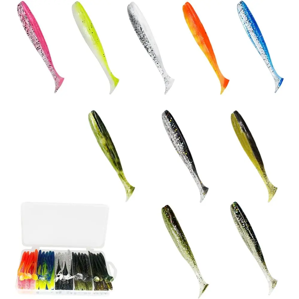 Набор из 100 мягких приманок для плавания с веслом и хвостом, набор для ловли окуня в пресной и морской воде 2,75 с коробкой
Набор из 100 мягких приманок для плавания с веслом и хвостом, набор для ловли окуня в пресной и морской воде 2,75 с коробкой