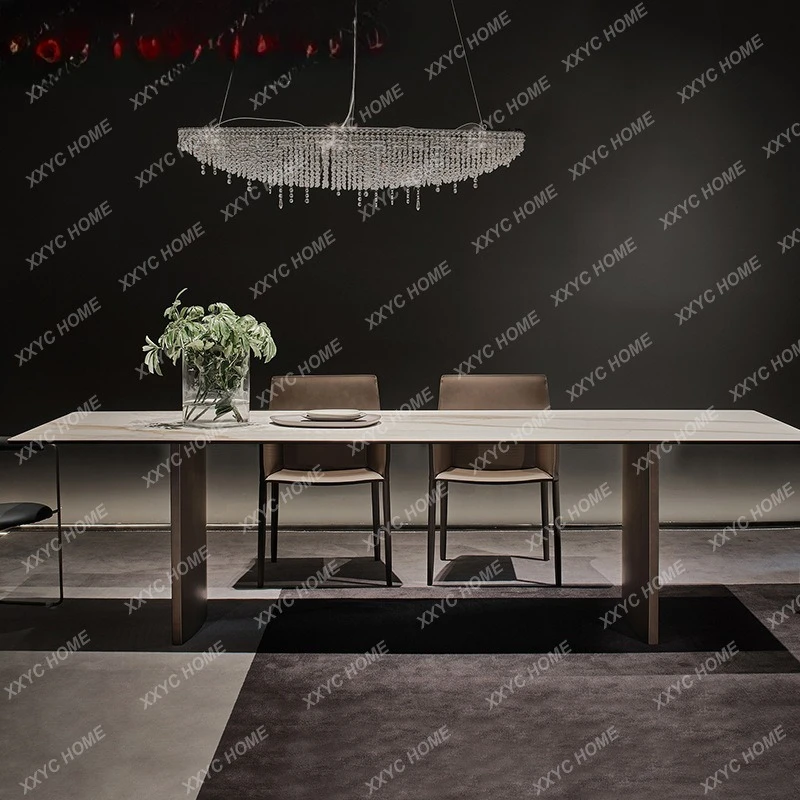 DD light luxury high-end rock slab dining table household modern simple dining table
DD light luxury high-end rock slab dining table household modern simple dining table