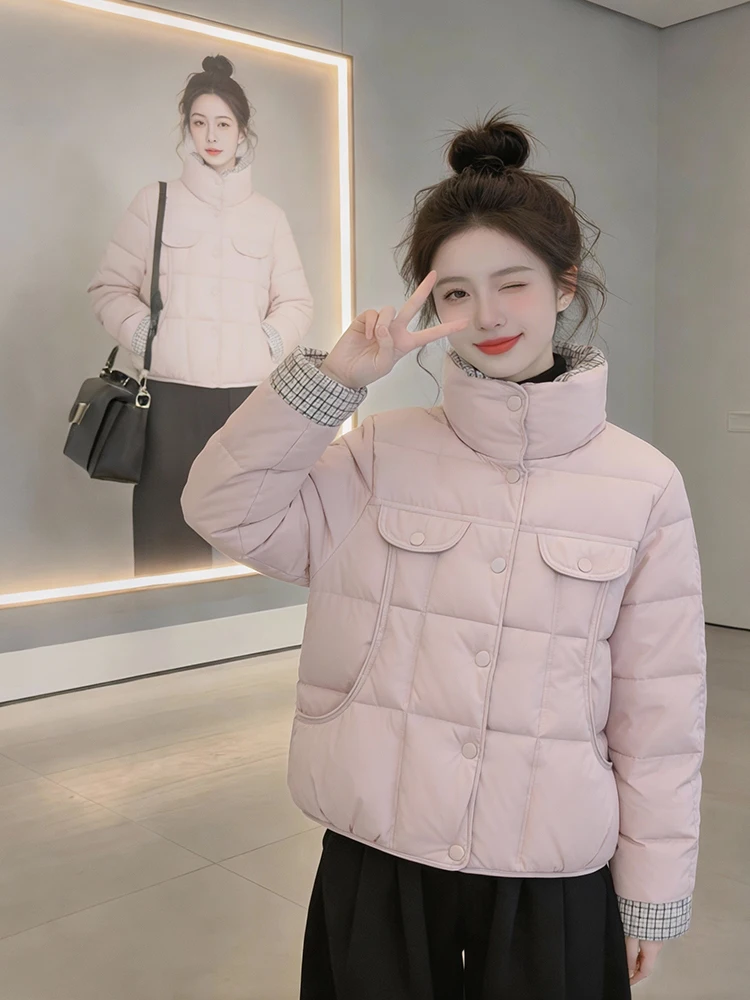 Женская утепленная зимняя куртка на молнии с хлопковым наполнителем, теплая, для повседневной носки, в корейском стиле, с длинными рукавами, воротником-стойкой
Женская утепленная зимняя куртка на молнии с хлопковым наполнителем, теплая, для повседневной носки, в корейском стиле, с длинными рукавами, воротником-стойкой