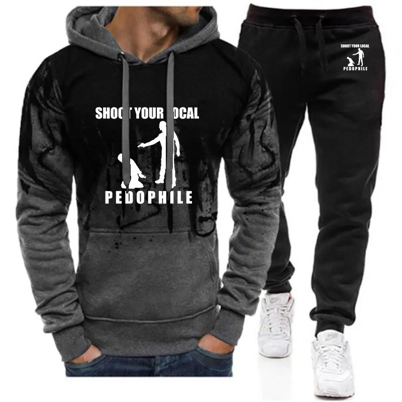 Shoot Your Local Pedophile Funny Men's T-shirt Pants Set For Men Fashion Outdoor Long Sleeved Pullover Jogging Outfit hoodies
Shoot Your Local Pedophile Funny Men's T-shirt Pants Set For Men Fashion Outdoor Long Sleeved Pullover Jogging Outfit hoodies