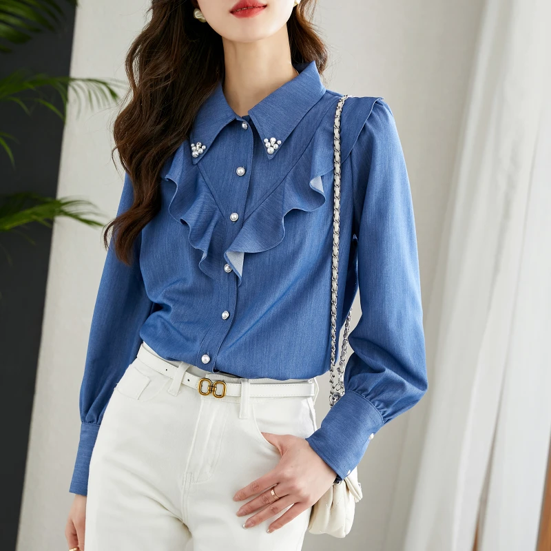 Ladies Korean Fashion Casual Shirts Blouse Women Tops Woman Button Up Shirt Female Girls Long Sleeve Blouse BPy880
Ladies Korean Fashion Casual Shirts Blouse Women Tops Woman Button Up Shirt Female Girls Long Sleeve Blouse BPy880