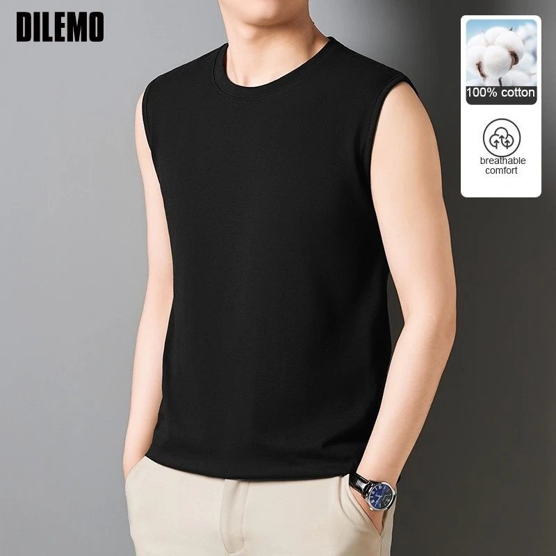 Top Quality 100 % Cotton Fashion Brand Fitness Tank Tops Gym Solid Sleeveless Shirt New Sport Classic Casual Vest Men Clothing
Top Quality 100 % Cotton Fashion Brand Fitness Tank Tops Gym Solid Sleeveless Shirt New Sport Classic Casual Vest Men Clothing