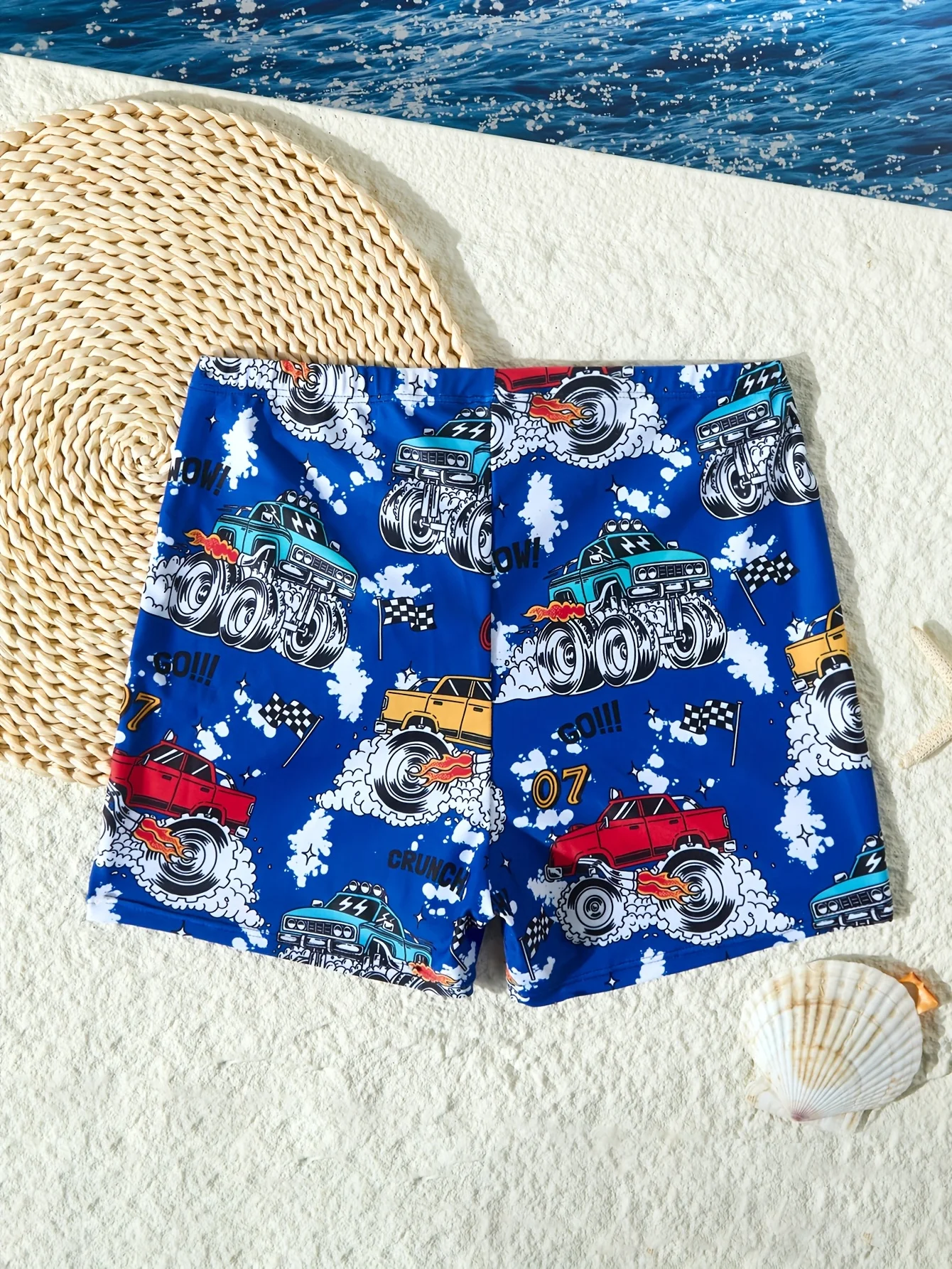 Boys Cartoon Car Printed Swim Trunks Fashion Elastic Polyester Boxer Briefs Fun Racing Pattern Summer Gift
Boys Cartoon Car Printed Swim Trunks Fashion Elastic Polyester Boxer Briefs Fun Racing Pattern Summer Gift