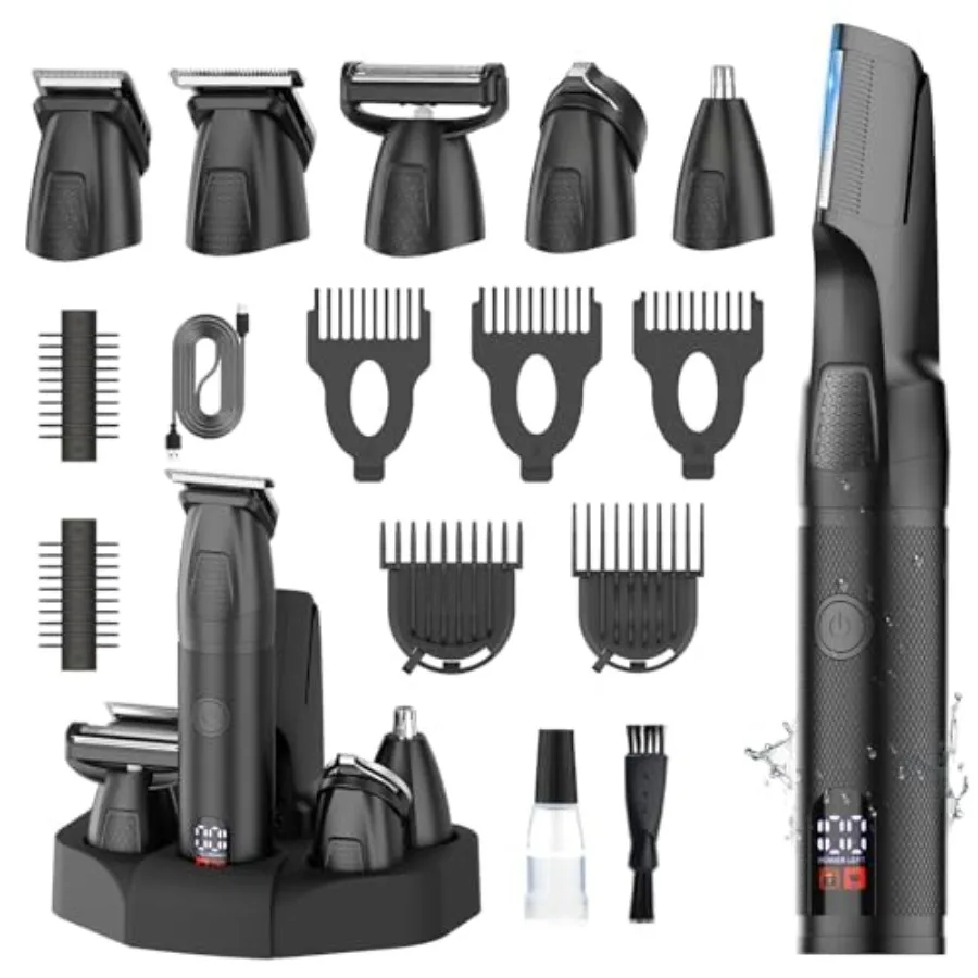 Manscape Body and Beard Trimmer for Men, 6-in-1 Electric Razor Grooming Kit Men's Gift, Nose Hair Trimmer, Ball Pubic Groin Sha
Manscape Body and Beard Trimmer for Men, 6-in-1 Electric Razor Grooming Kit Men's Gift, Nose Hair Trimmer, Ball Pubic Groin Sha