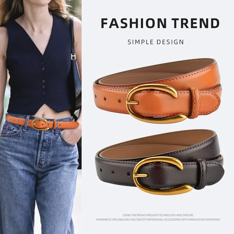 Women's genuine leather belt, versatile jeans Korean style fashion decorative belt
Women's genuine leather belt, versatile jeans Korean style fashion decorative belt